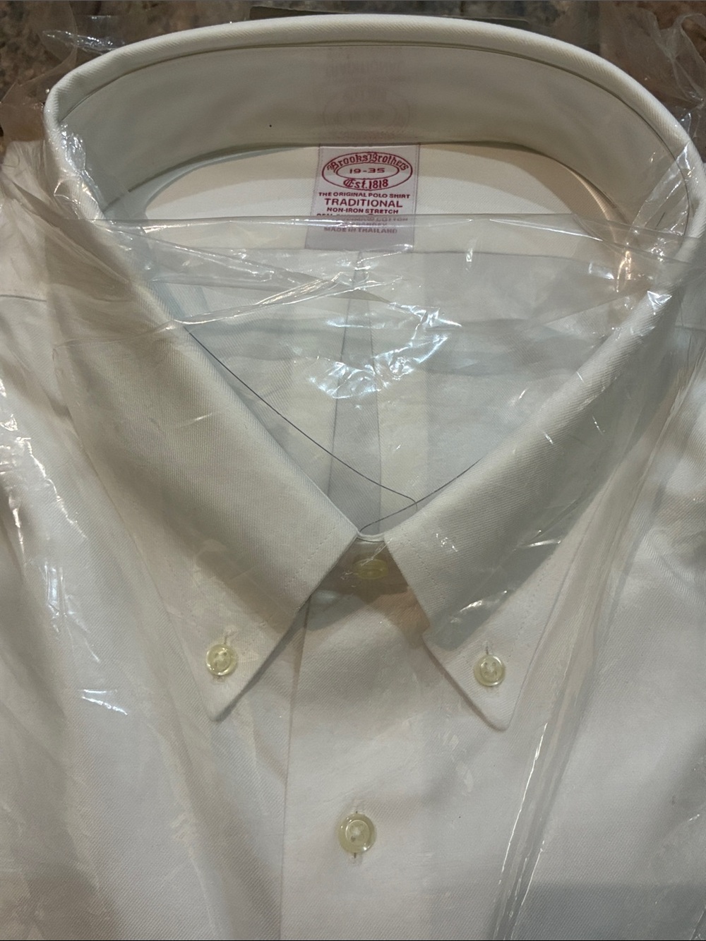 Brooks Brothers White Button-Down Dress Shirt